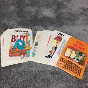 Vintage 1988 Golden Old Maid Cards 4902-2 45 Deck Complete With Rules No Box